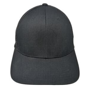 Yupoong Snapback Mesh Back Trucker Hat Black One Size Flexfit Blank